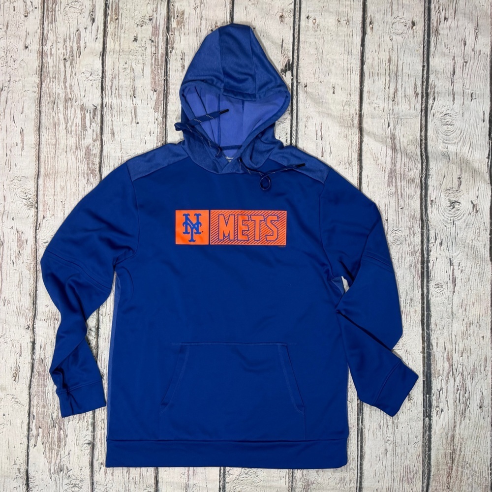 New York Mets MLB Baseball Hoodie Blue Sweatshirt Sports Fan Gear